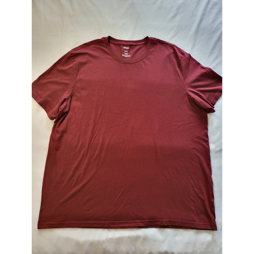 Sonoma Goods For Life Mens 3XLT Burgundy Maroon Crewneck Short Sleeve T-Shirt